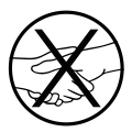 ne pas serrer les mains