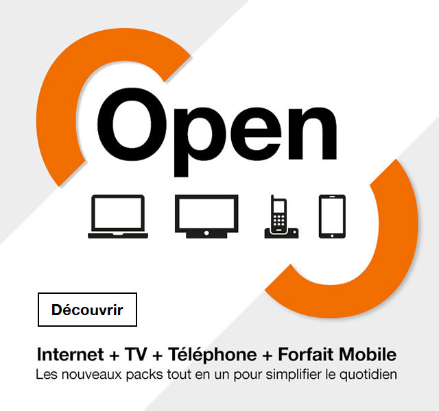 Le Pack Open - Offres groupées Internet + mobile + téléphone fixe + TV